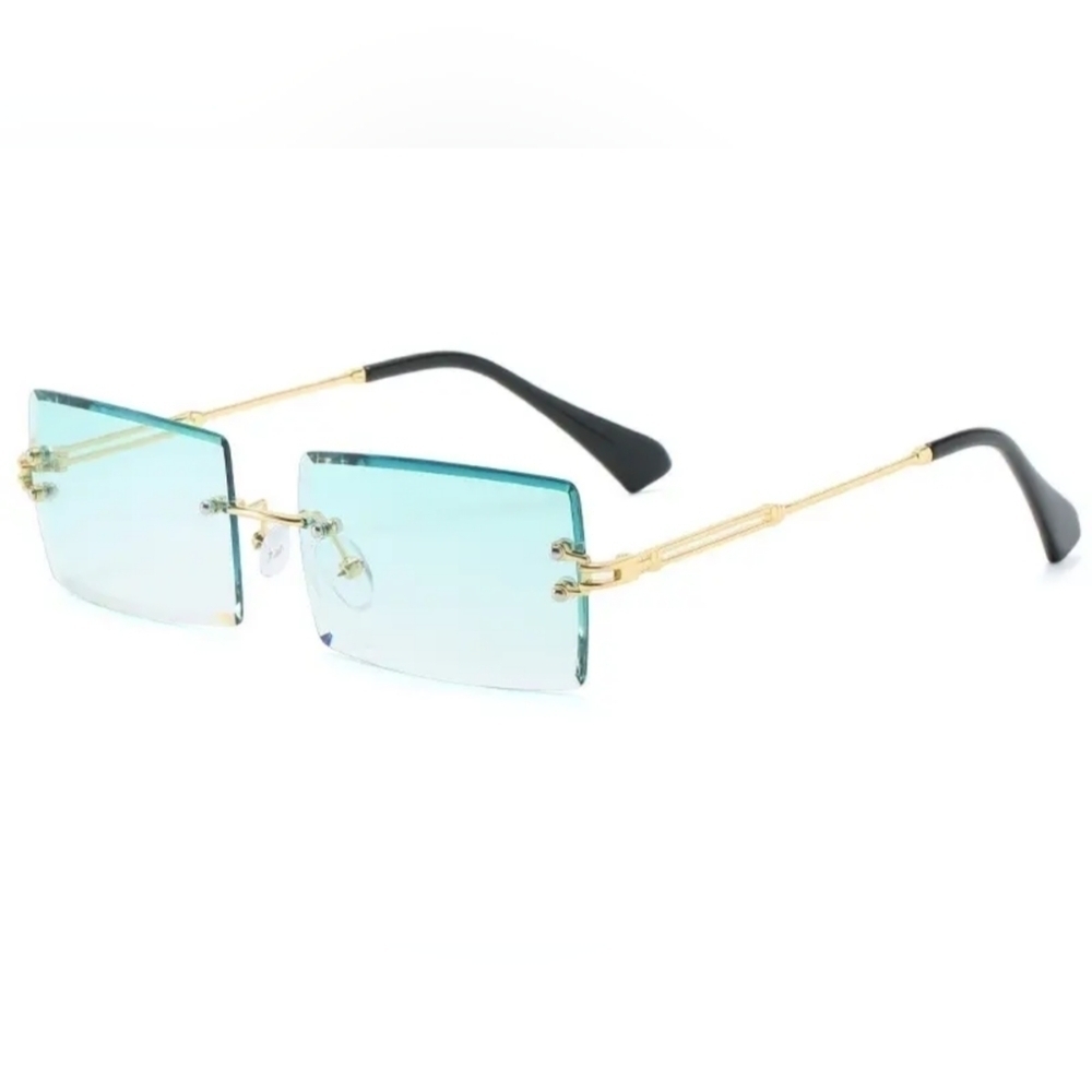 New women's fashion rimless square sunglasses
